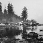 Old squatters' shacks, Stanley Park (about 1915)